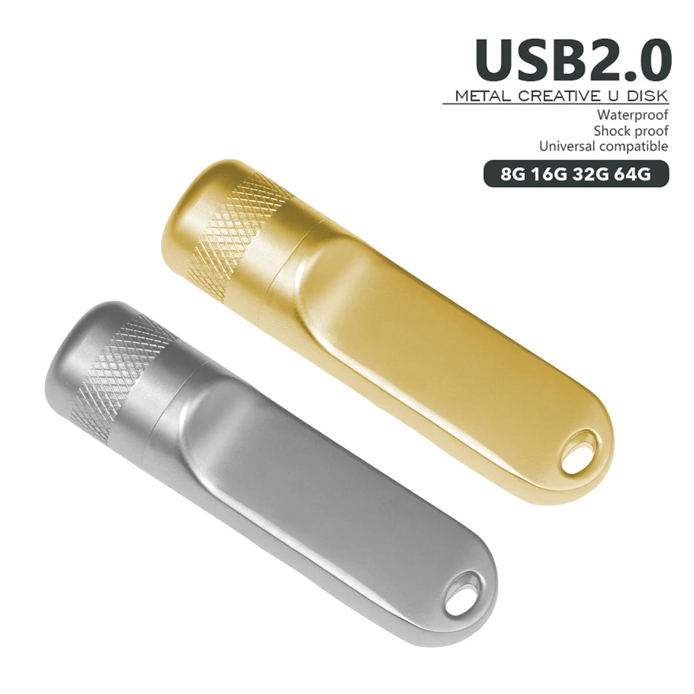KAWEIDA Metal USB Flash Drive 4GB–128GB | Waterproof Pen Drive USB Flash Drive PRIMED