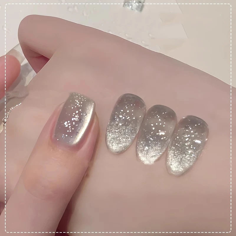 Sparkling Cat Eye Gel Polish – Magnetic Glass Bead UV/LED