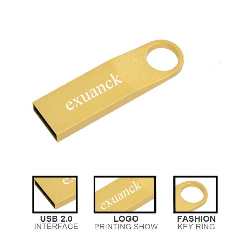 10-Pack Metal USB Flash Drives 4GB–64GB | Waterproof Pen Drives USB Flash Drive PRIMED