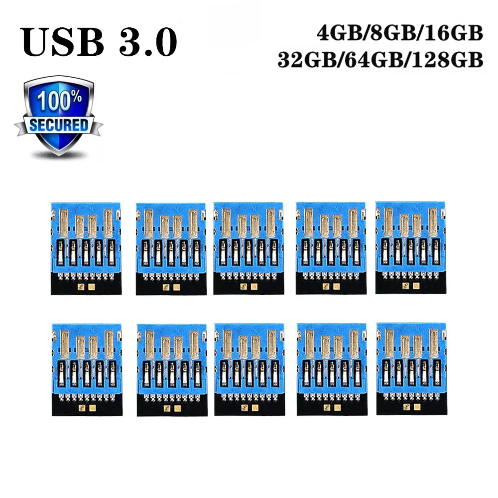 USB 3.0 Flash Drive Chip DIY Pendrive 8GB–64GB | Plug & Play