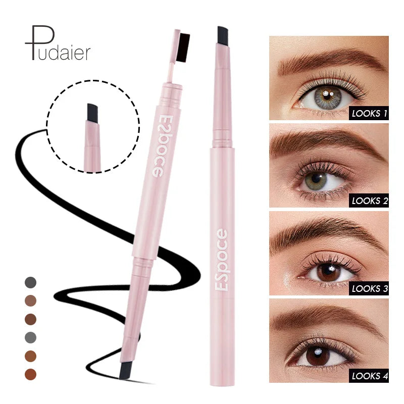 Blana Dual-Head Rotating Eyebrow Pencil – Waterproof 24H Eyebrow Pencil PRIMED