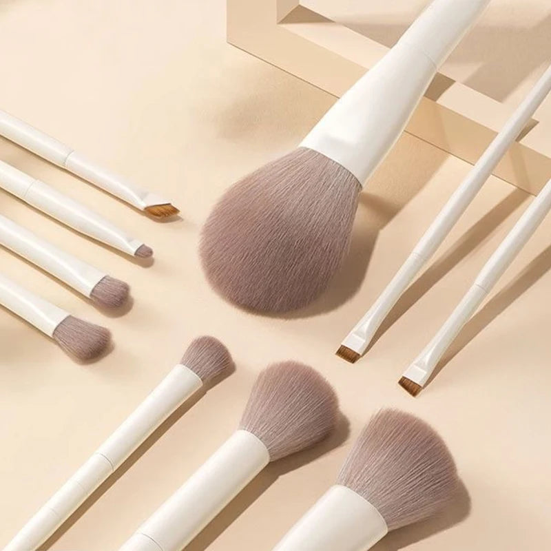 Cloud Porcelain Makeup Brush Set 7/10/12 Pcs | Professional Kit