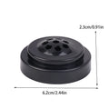 8-Hole Mini Desk Flag Stand – Portable Black Plastic Base Desk Flag Stand PRIMED black
