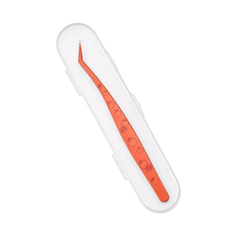 Stainless Steel False Eyelash Tweezers – Cartoon Fruit Design