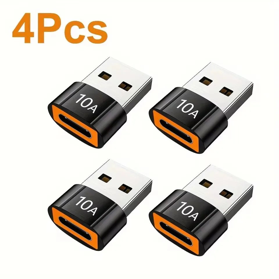 USB-C to USB-A OTG Adapter | Fast Data Transfer for All Devices USB OTG Adapter PRIMED 4pcs USB A Male