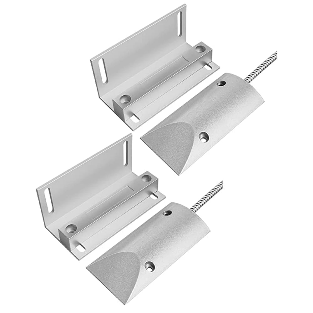 Wired Garage Door Magnetic Contact Sensors 2 Sets + Bracket