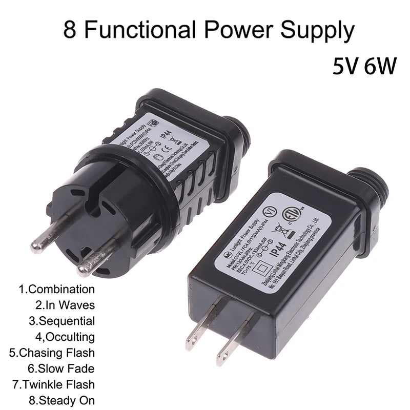 5V 6W SELV LED Lamp Driver Adapter IP44 EU/US Plug