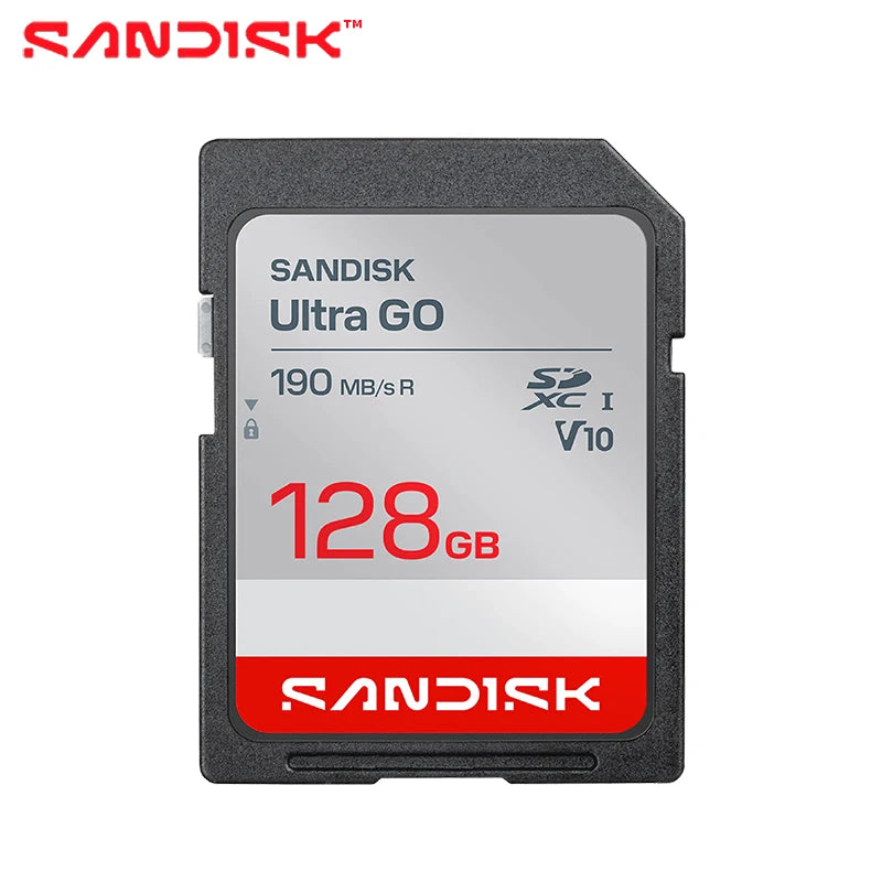 SanDisk Ultra GO SD Card V10 UHS-I | 32GB 64GB 128GB SD Memory Card PRIMED 128 GB