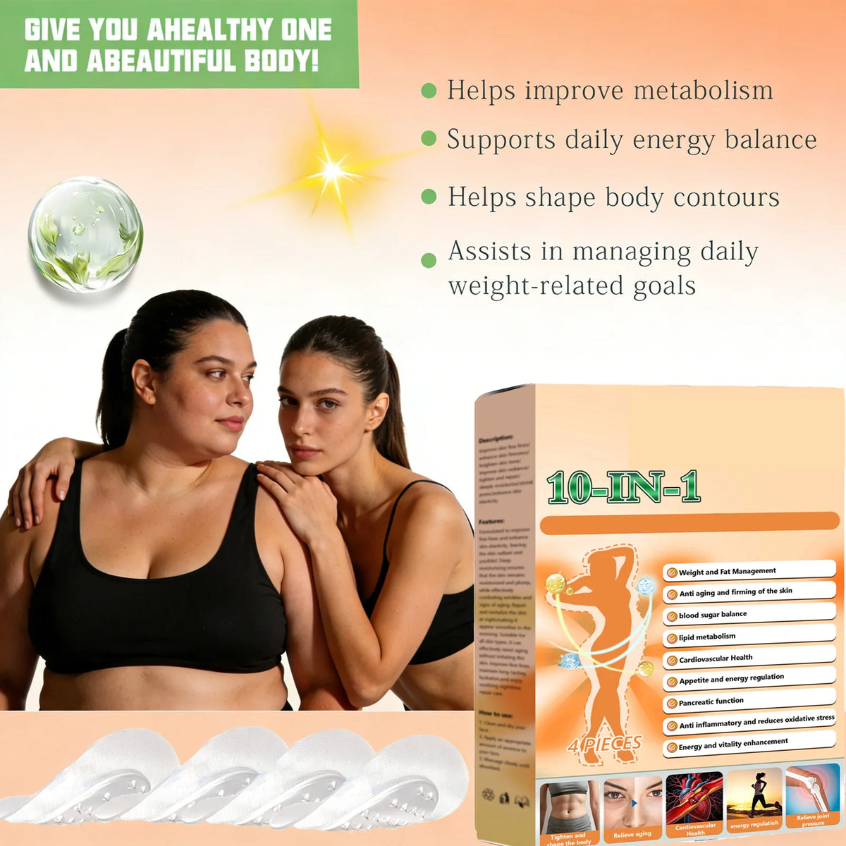 10-in-1 Body Care Patch | Waist, Abdomen & Leg Toning