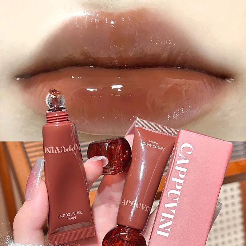 Cappuvini Crystal Jelly Lip Gloss – Plumping & Moisturizing Lip Gloss PRIMED