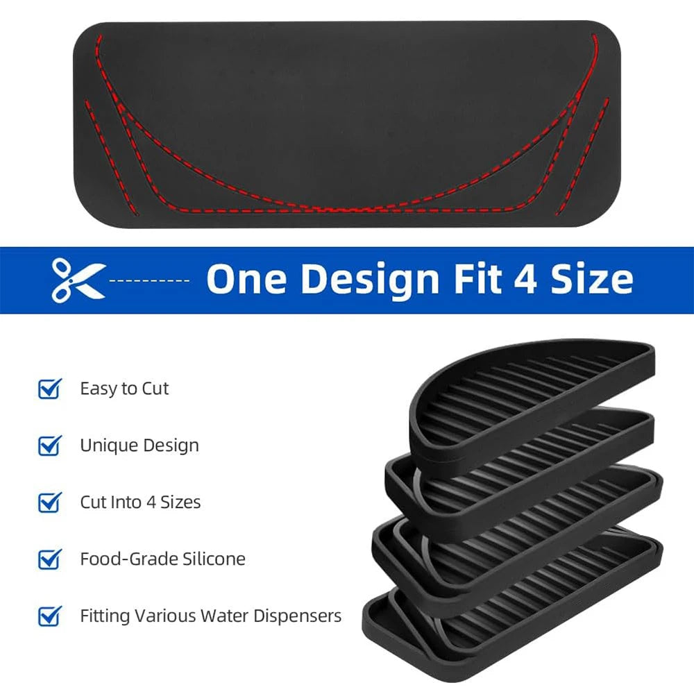 Silicone Refrigerator Drip Tray – Cuttable Water Dispenser Pad Silicone Drip Tray PRIMED