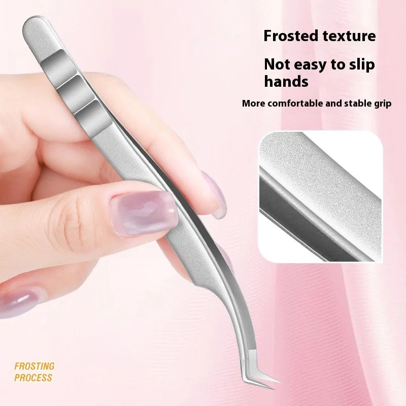 Stainless Steel Lash Extension Tweezer – Anti-Static Matte