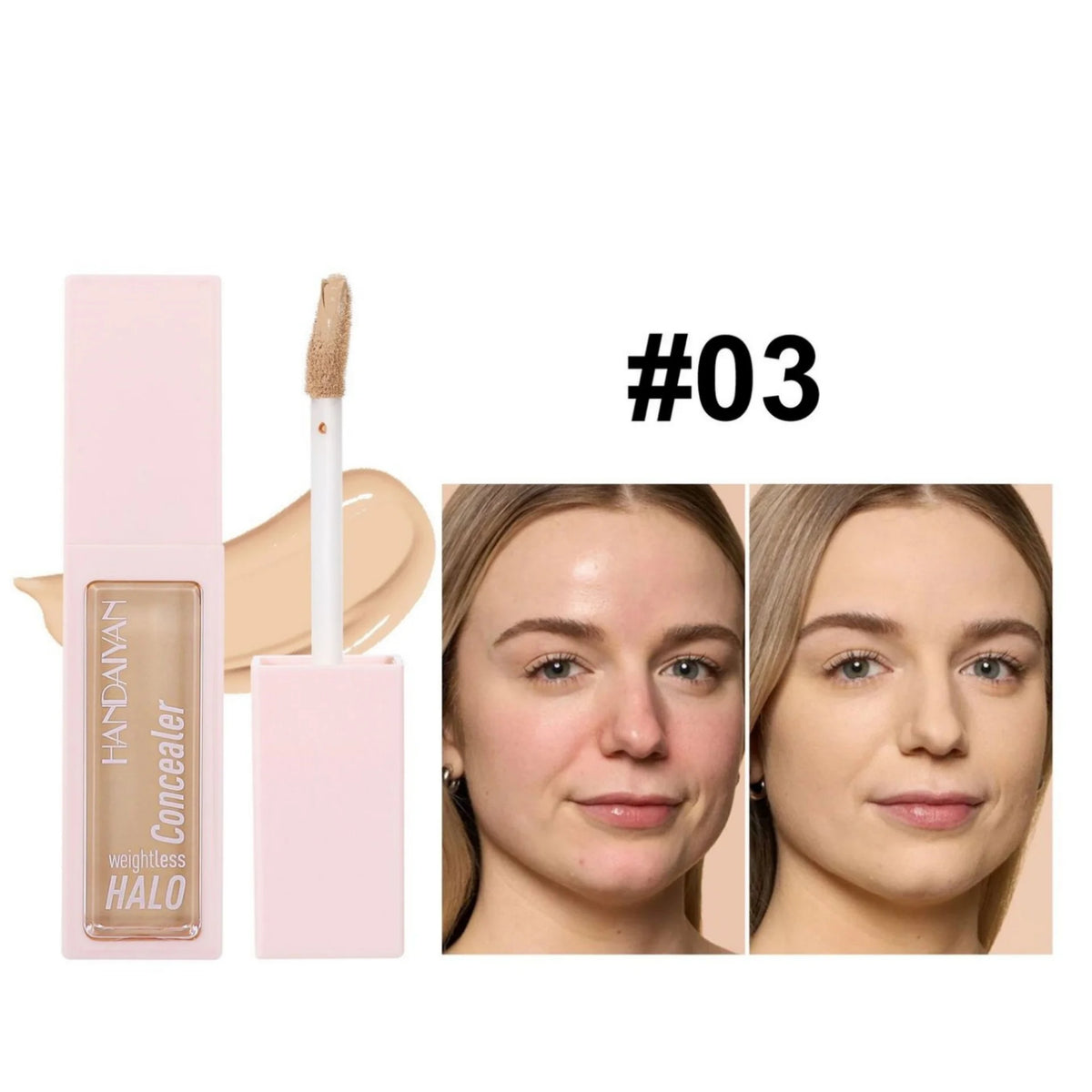 Handaiyan Matte Liquid Concealer – Full Coverage, 8 Shades