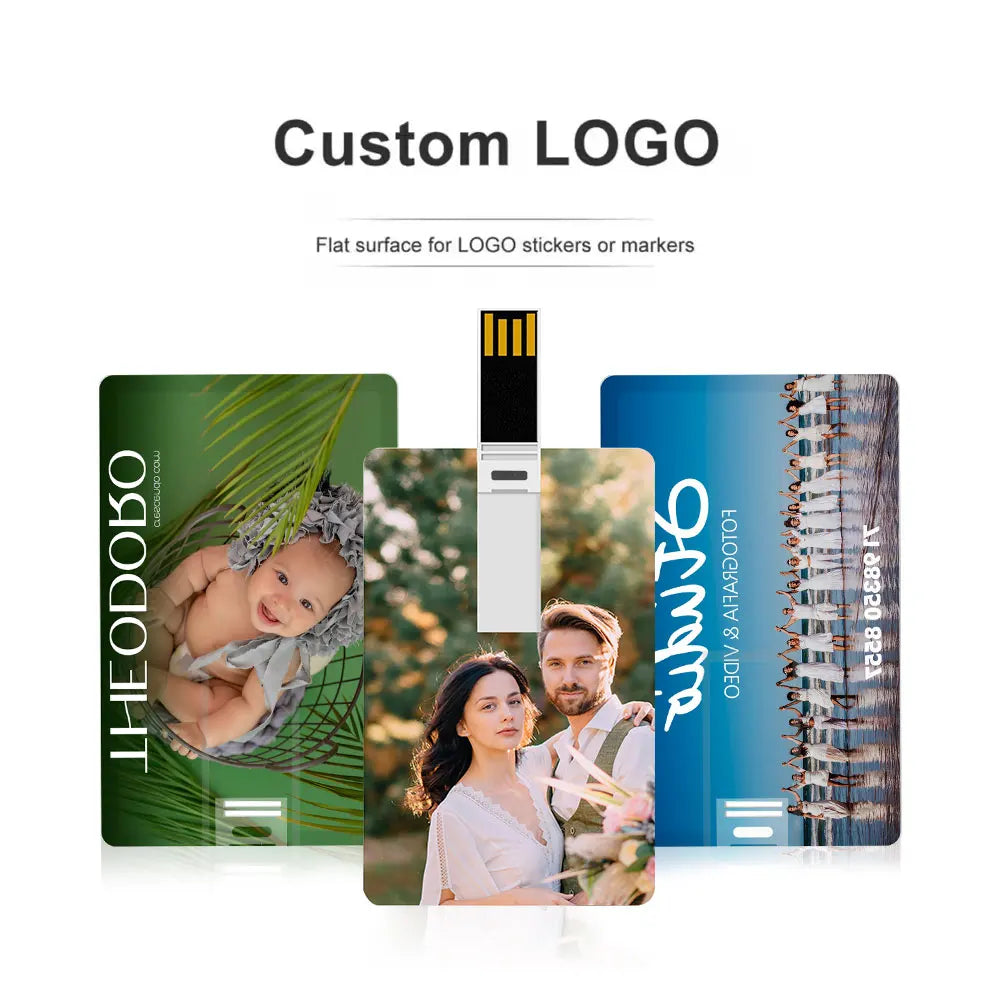 20-Pack Custom Logo Credit Card USB Flash Drives 4–64GB USB Flash Drive PRIMED