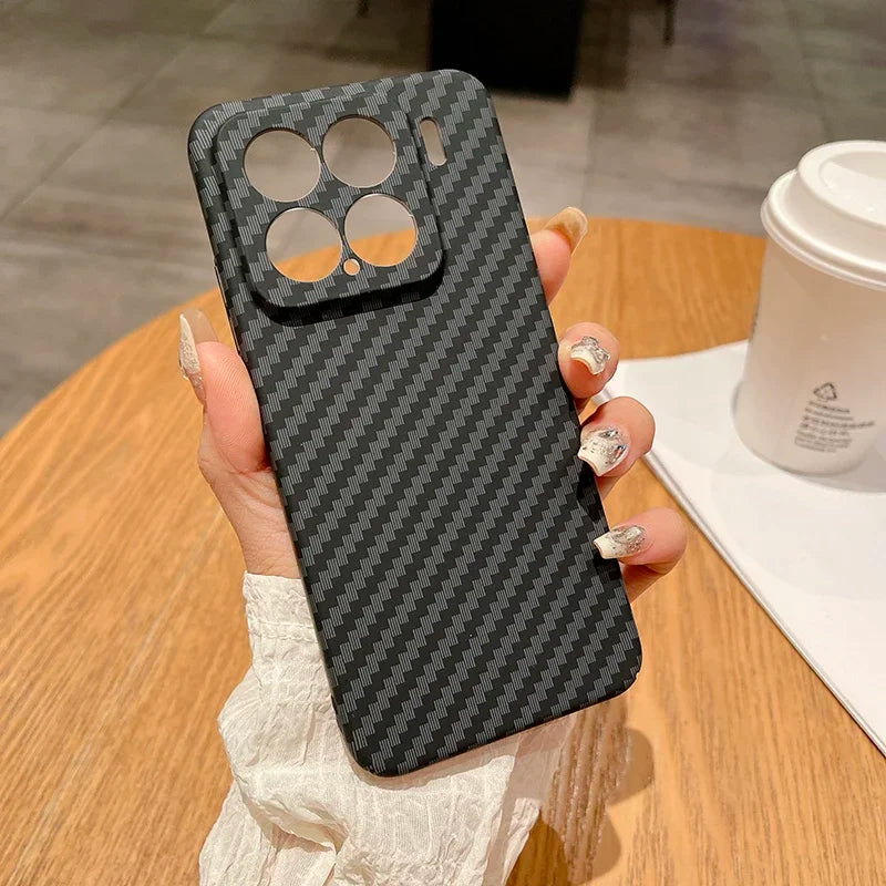 Xiaomi 15 Pro / Ultra / 14T Hard Carbon Fiber Case – Anti-Scratch