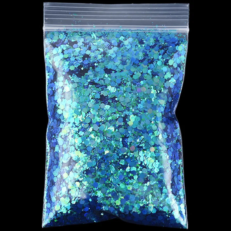Mermaid Nail Art Glitter 50g – Chameleon Hexagon Sequins