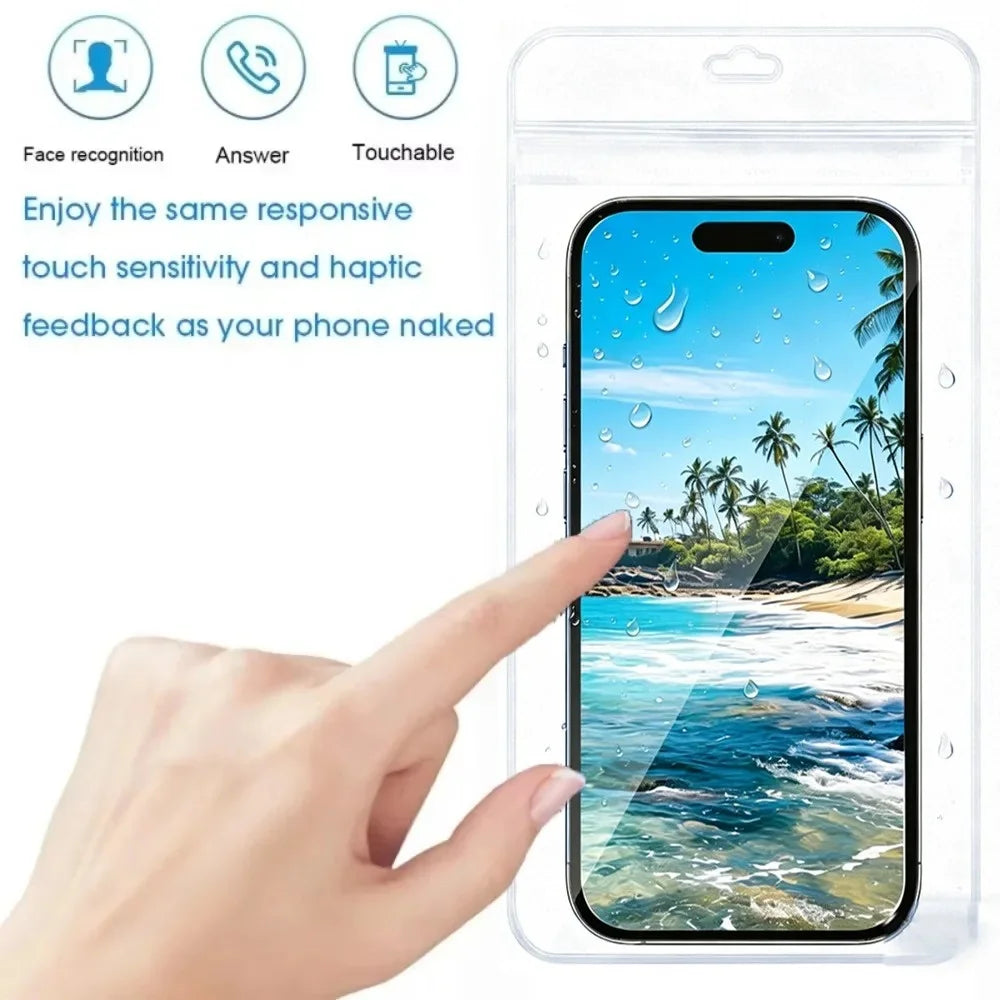 Waterproof Phone Pouch – Universal Clear Underwater Bag Waterproof Phone Pouch PRIMED