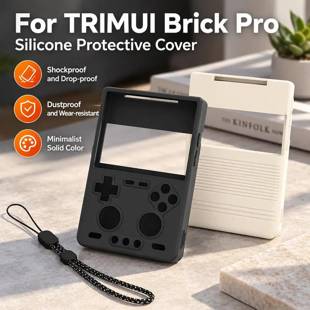 TRIMUI Brick Pro Silicone Case – Drop Protection & Lanyard
