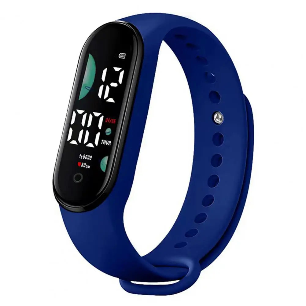 M9 Kids LED Digital Touch Watch – Waterproof Sports Bracelet Kids Digital Watch PRIMED Blue
