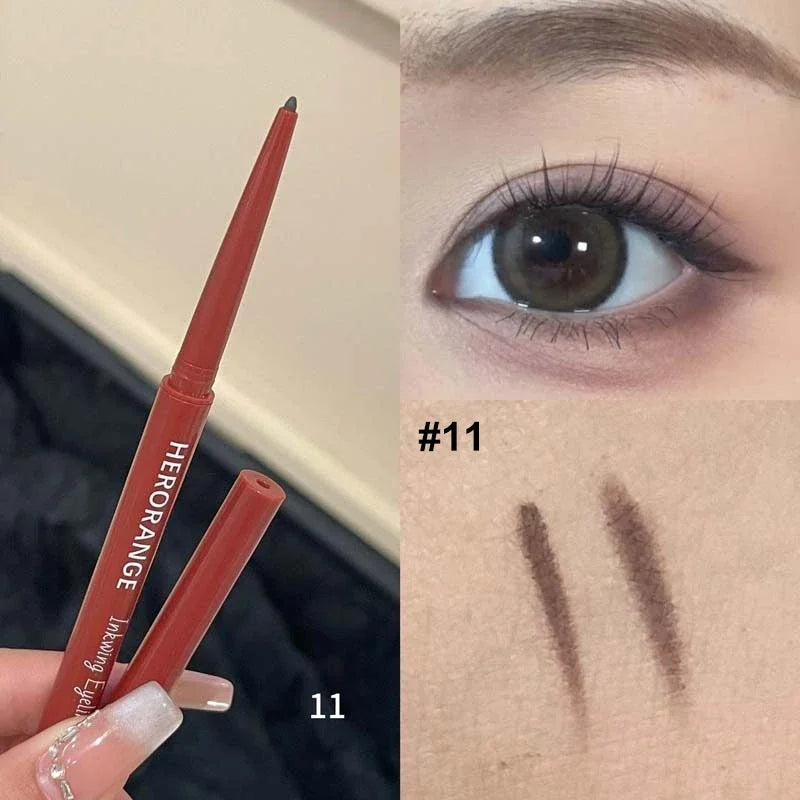 10-Color Waterproof Eyeliner Pencil – High Pigment Matte Gel