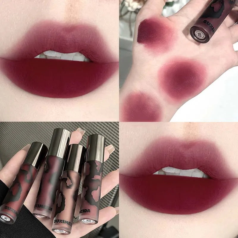 Matte Lip Mud Liquid Lipstick – Waterproof Long-Lasting Lip Gloss Liquid Lipstick PRIMED SUXIMEI-05
