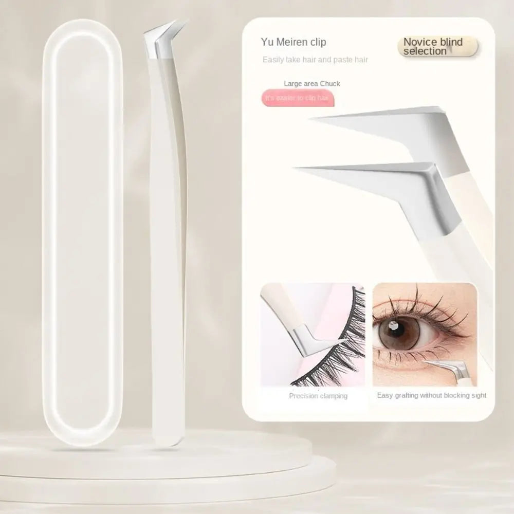 Anti-Static Eyelash Tweezers – Stainless Steel Lash Tool Eyelash Tweezers PRIMED -4