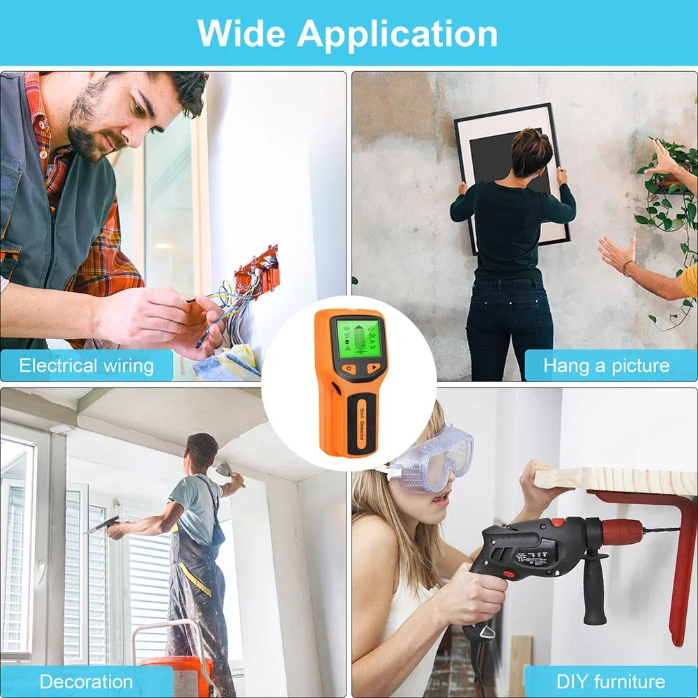 5-in-1 Wall Stud Detector – Wood, Metal & AC Wire Scanner Wall Stud Detector PRIMED