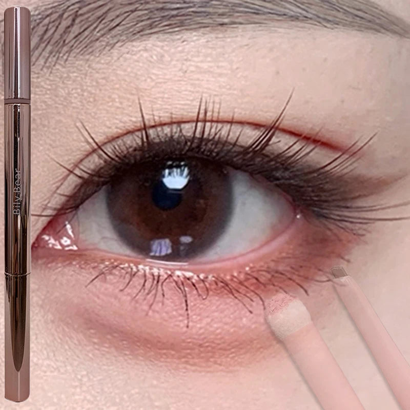 Double-End Lying Silkworm Eyeliner & Highlighter Pencil Eye Makeup Pencil PRIMED