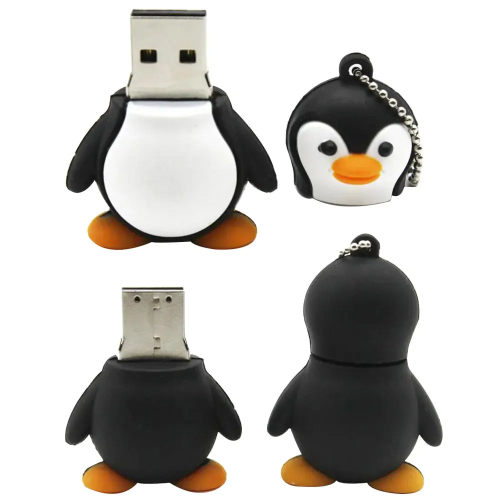 Penguin Cartoon USB Flash Drive 4GB–128GB | Keychain Gift USB Flash Drive PRIMED
