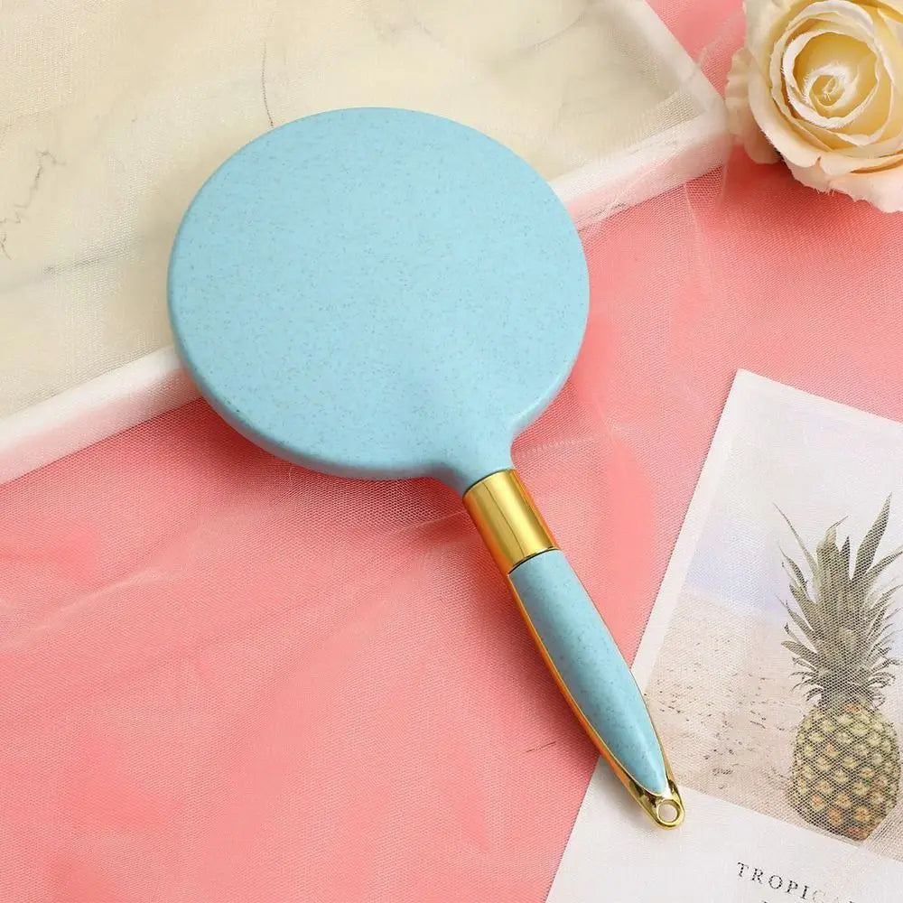 Vintage Handheld Vanity Mirror with Handle – Makeup & Salon