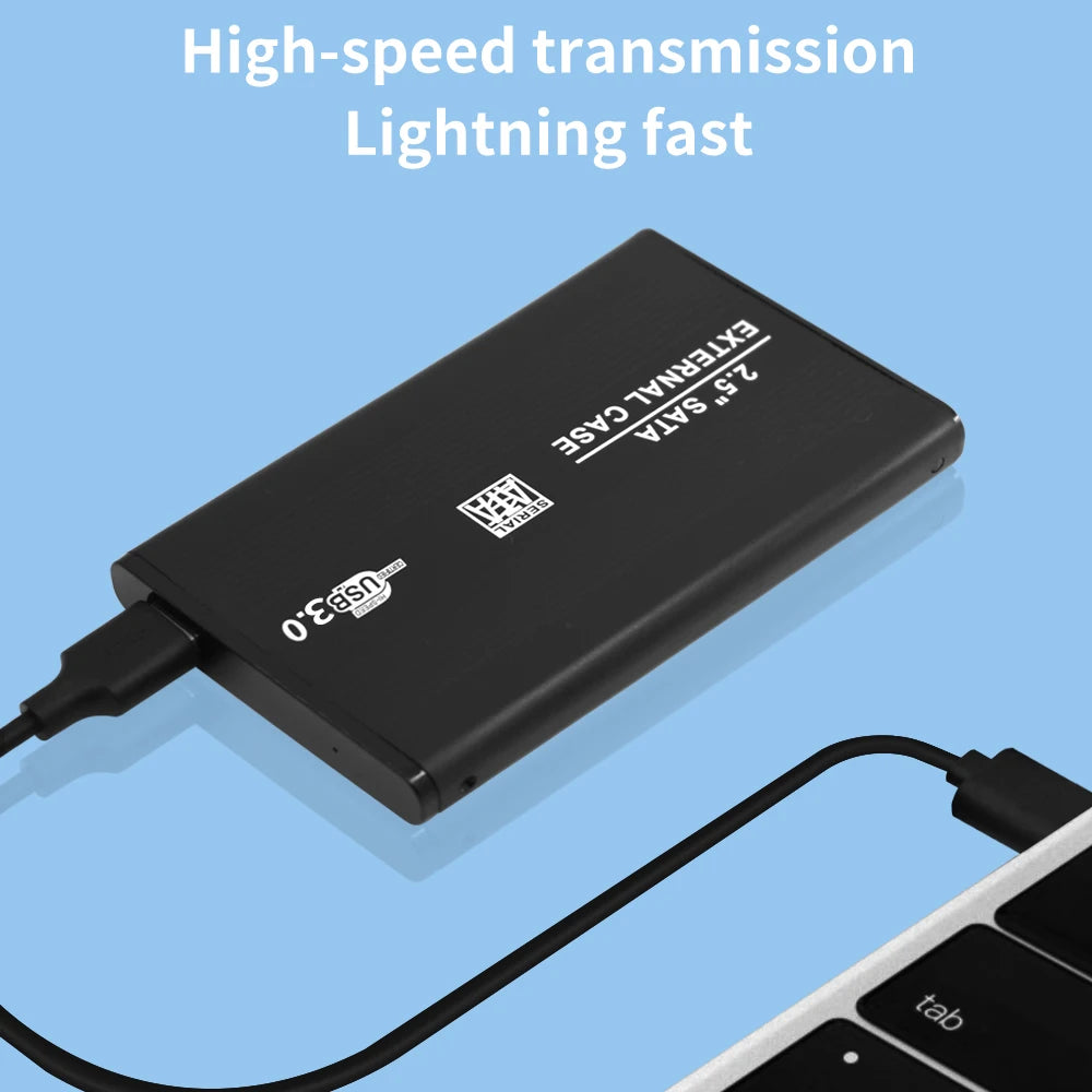 TISHRIC 2.5" SATA to USB 3.0 HDD SSD Enclosure | Type-C HDD SSD Enclosure PRIMED
