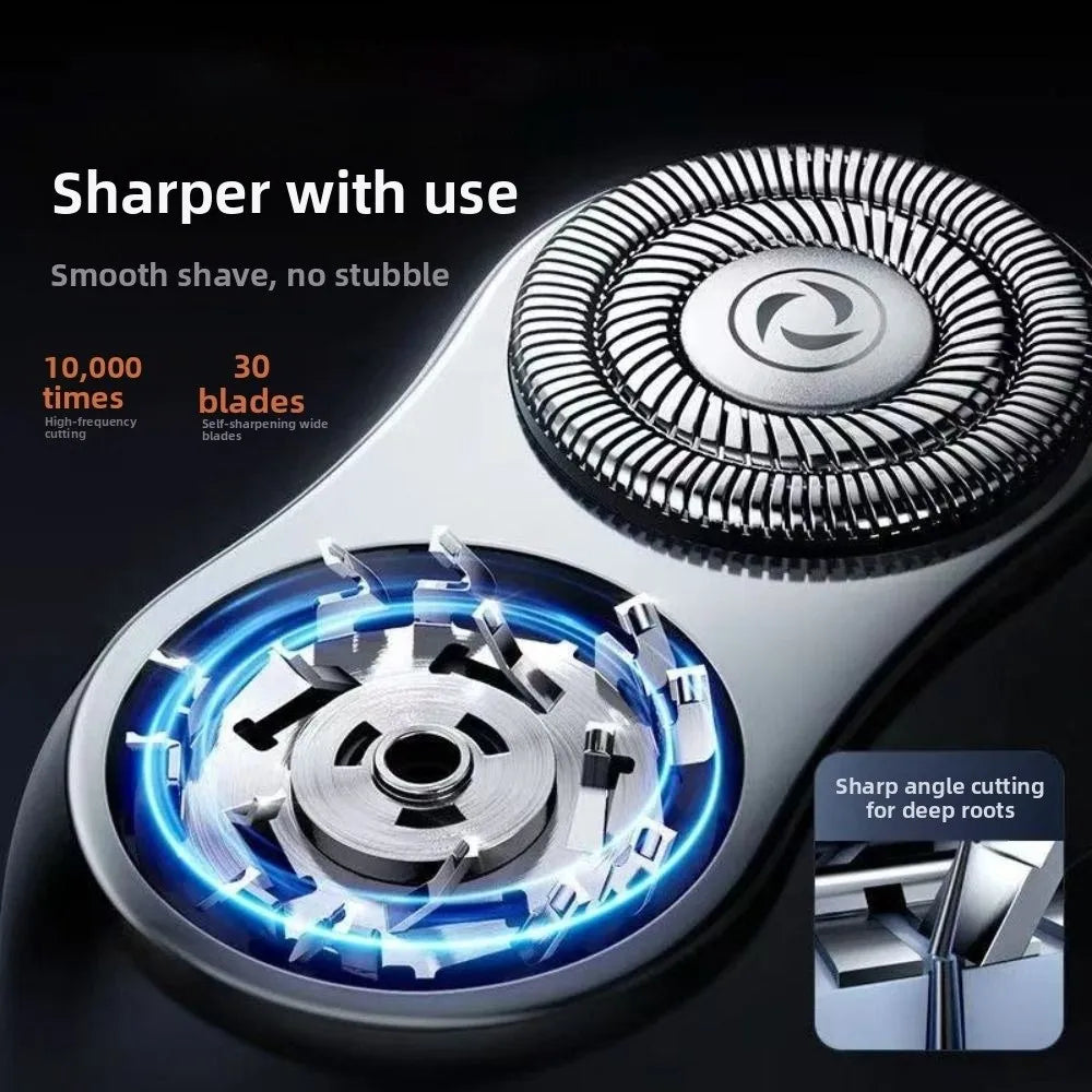 Portable Mini Electric Shaver – Magnetic Rechargeable Waterproof
