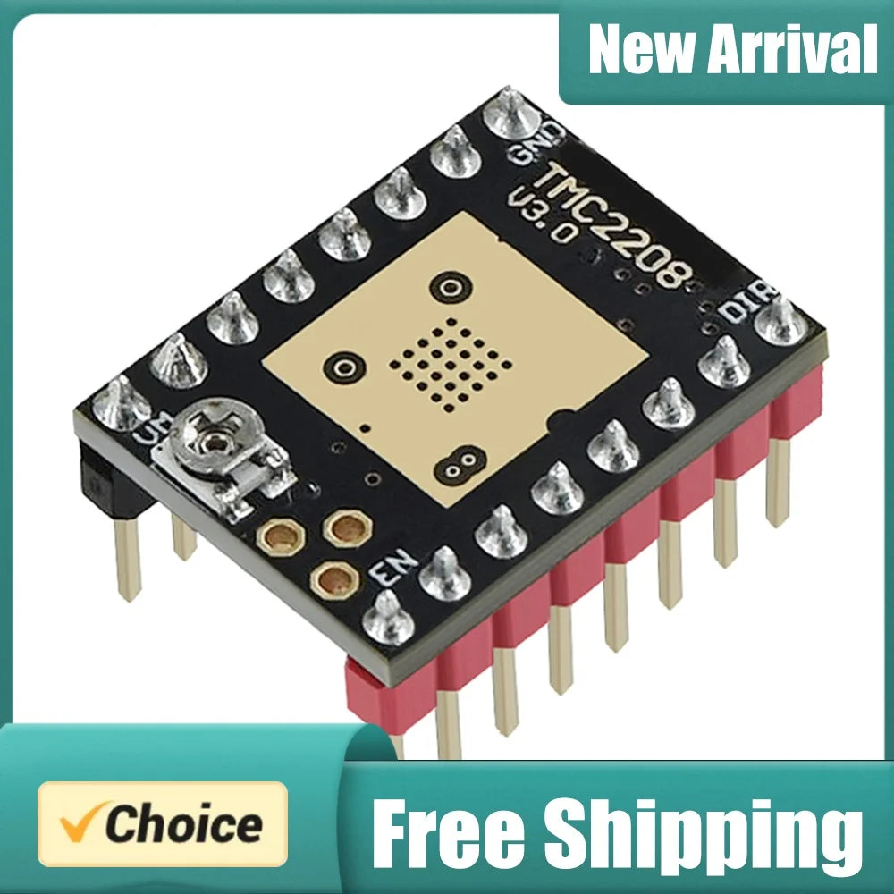 TMC2209 V2.0 Silent Stepper Driver UART 2.5A for 3D Printers Stepper Motor Driver PRIMED