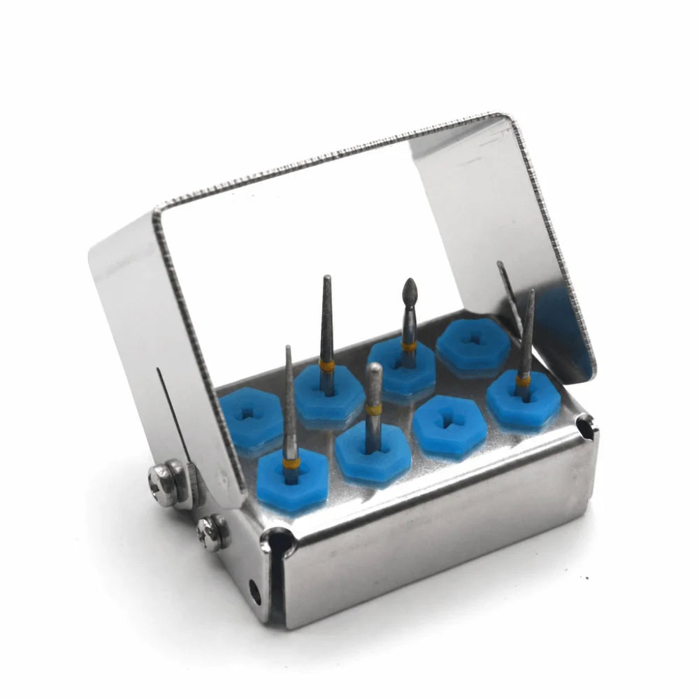Stainless Steel Dental Bur Holder | 8/12/30 Holes Autoclavable
