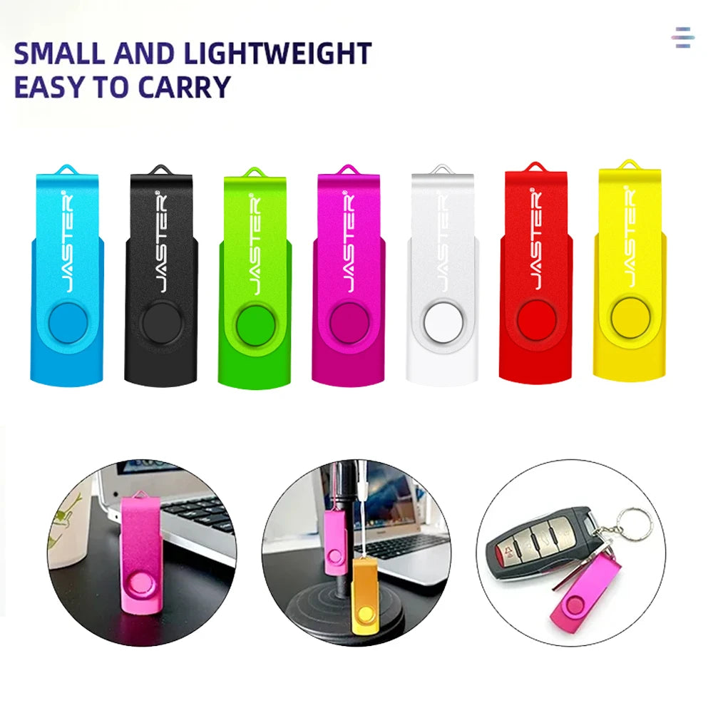 Custom Logo USB Flash Drive 128MB–128GB + Free Key Chain USB Flash Drive PRIMED