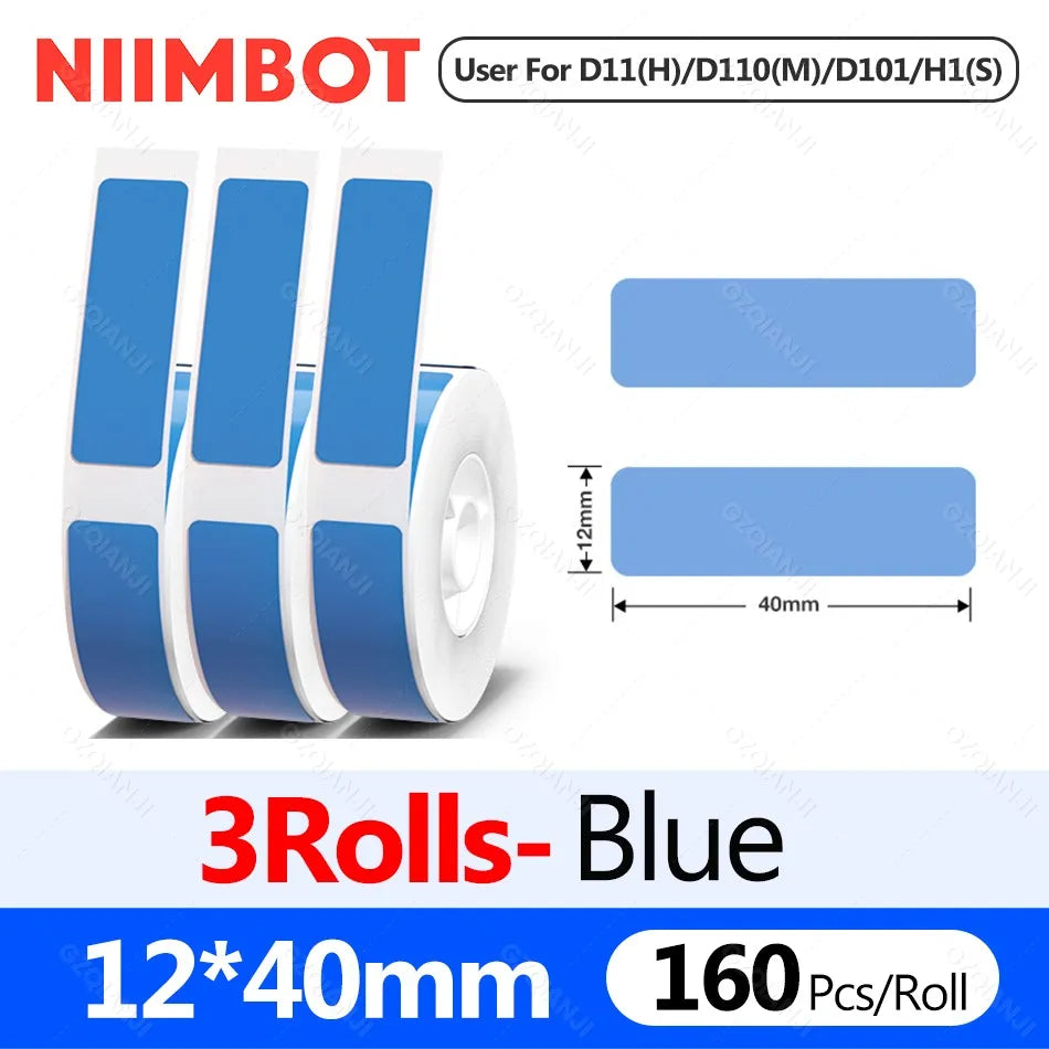 Niimbot D11H 300DPI Bluetooth Thermal Label Printer Portable Bluetooth Label Printer PRIMED Only 3BL12-40mm