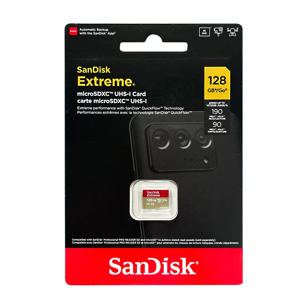 SanDisk High Endurance microSD 32GB–256GB U3 V30 4K Flash Memory Card PRIMED