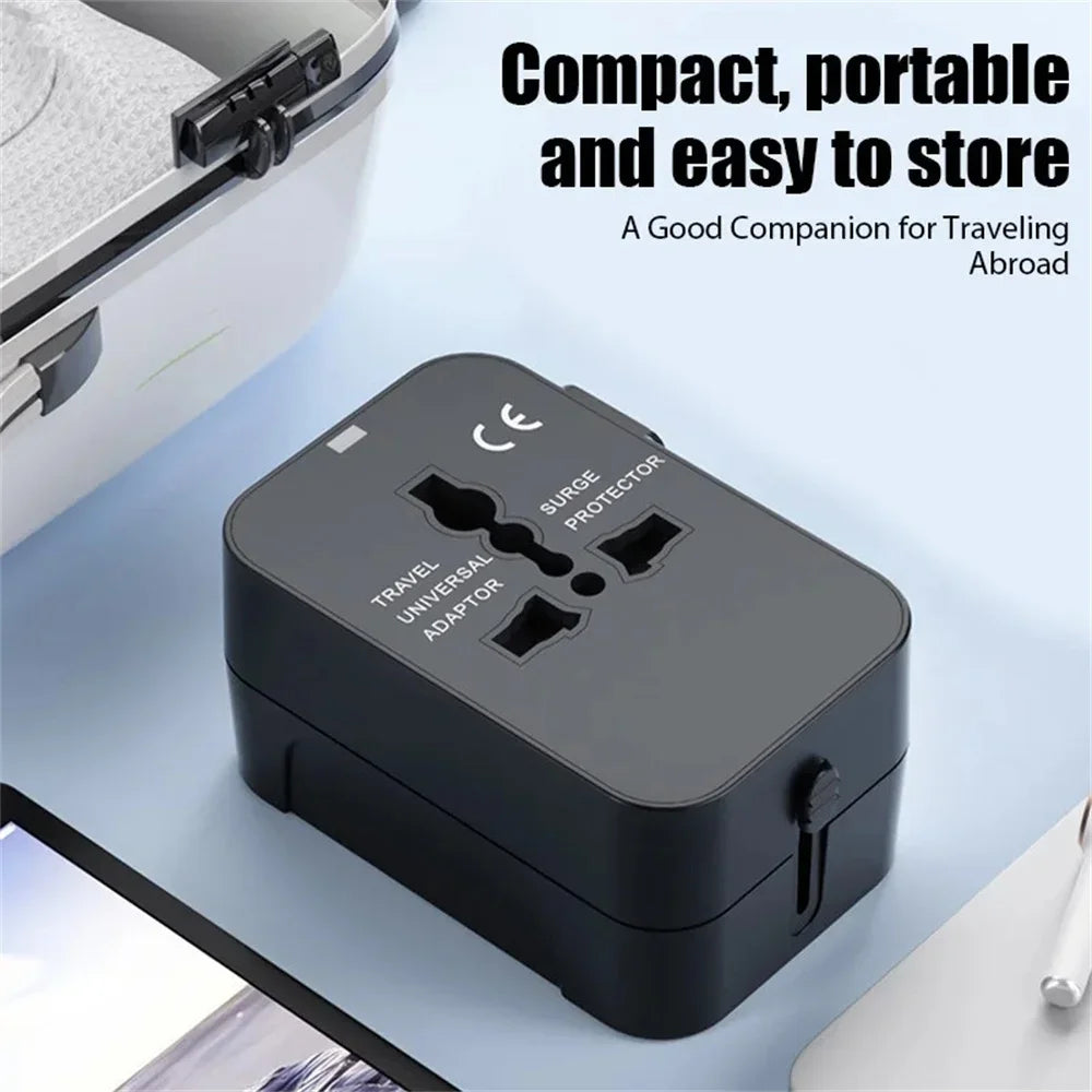Universal Travel Adapter PD20W QC18W USB-C | US EU UK AU Travel Power Adapter PRIMED