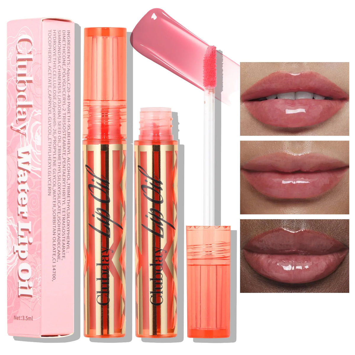 MISS ROSE Mirror Pigment Lip Gloss – Glass-Like Shine Lipstick Lip Gloss PRIMED
