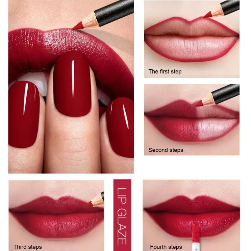 Blana 2-in-1 Matte Velvet Lip Gloss & Lip Liner Kit