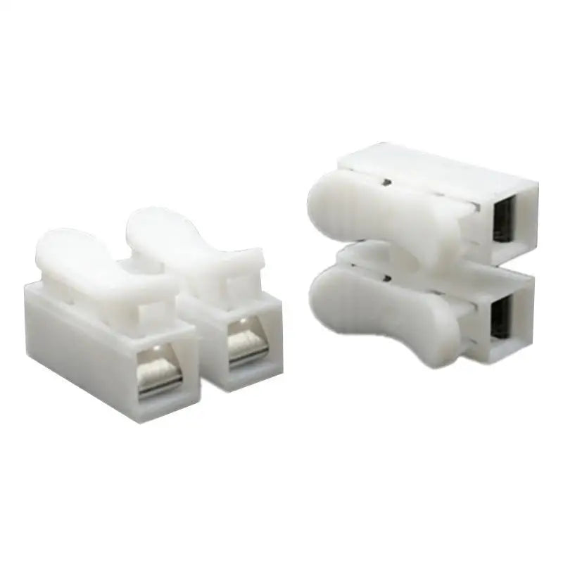 50/100Pcs CH-2 Spring Clamp Wire Connectors | No-Solder Quick Terminal Wire Terminal Connector PRIMED
