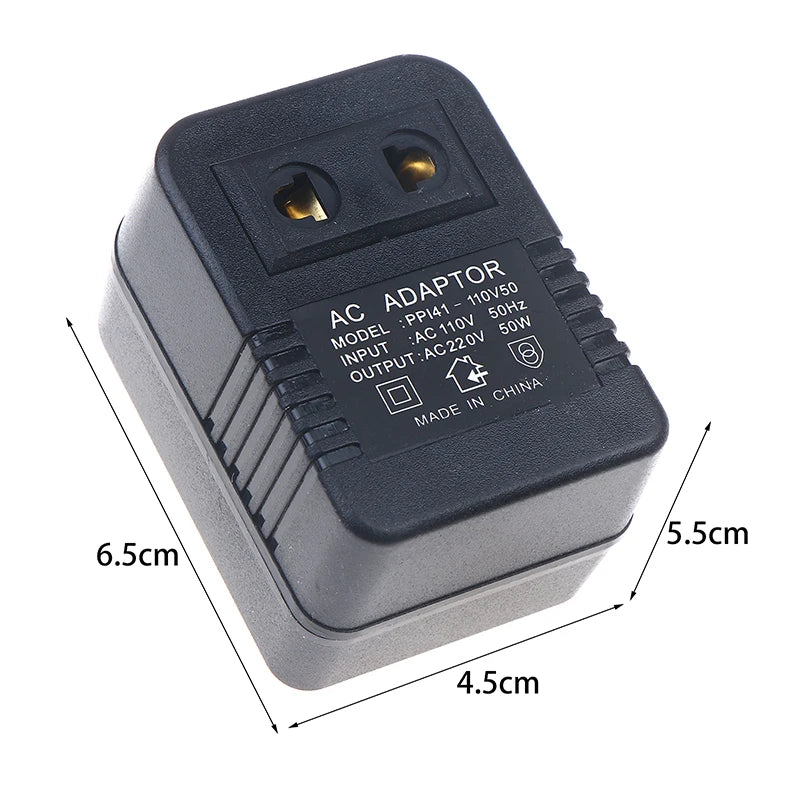 50W Voltage Converter 220V to 110V – EU US Travel Adapter Voltage Converter PRIMED