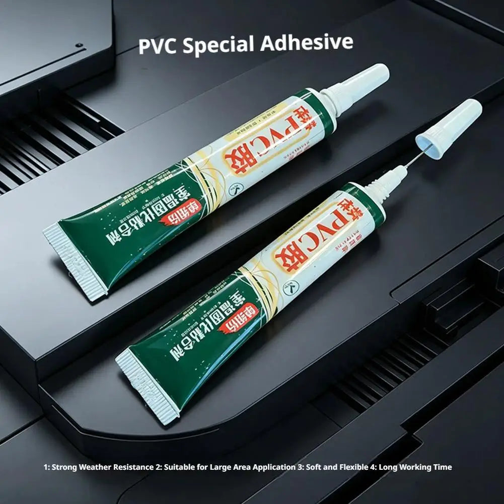 Strong Clear PVC Glue 20/60ml – Waterproof Adhesive for Leather