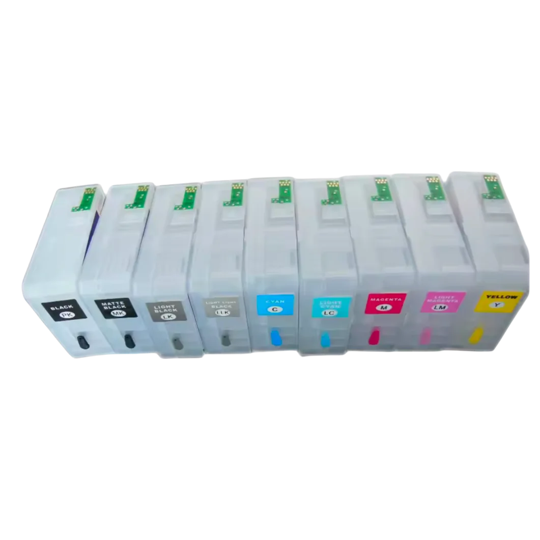T5801–T5809 Refillable Ink Cartridges – Epson Stylus Pro 3800 3880 Refillable Ink Cartridge PRIMED