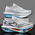 LETCOMFIT Carbon Plate Marathon Running Shoes Men Women Carbon Plate Running Shoes PRIMED WhiteUpgrade 36