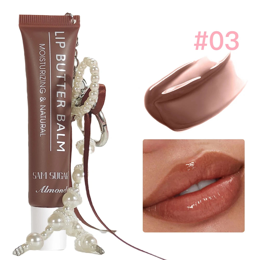 SAM SUGAR Pearl Chain Lip Gloss Butter Balm – Mirror Shine
