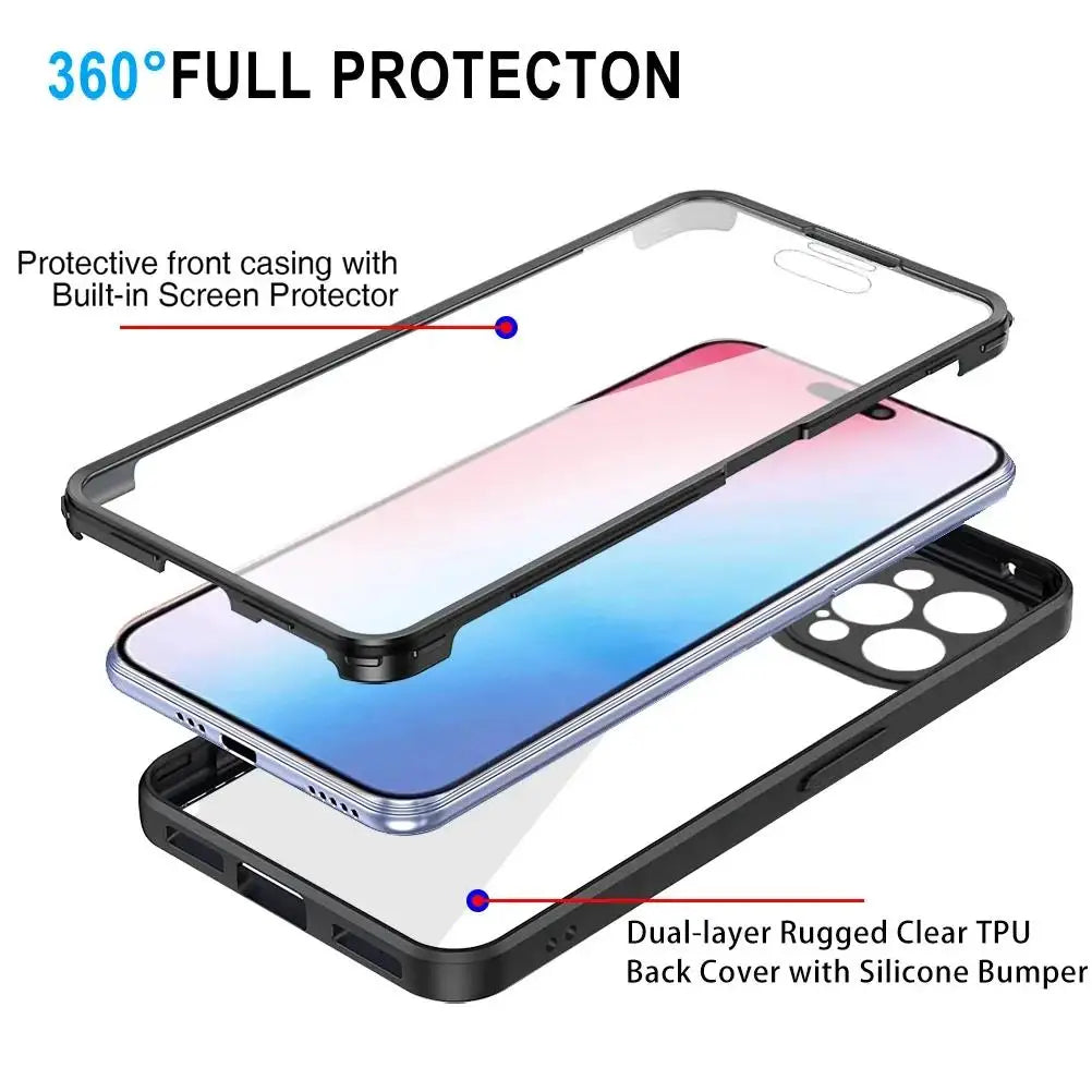 360° Full Cover iPhone Case – Anti-Scratch Screen Protection Phone Case PRIMED