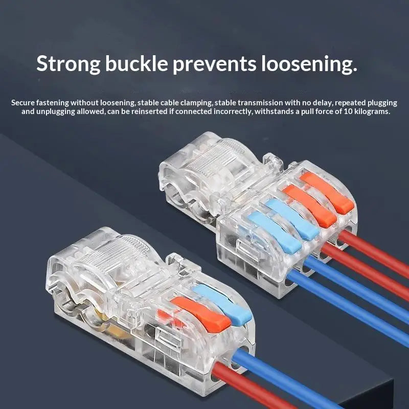 T-Type No-Strip Wire Connector | Quick Branch Terminal Block