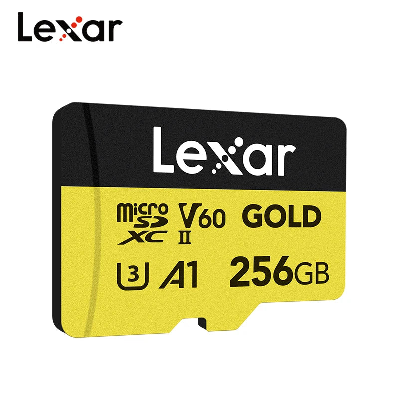 Lexar V60 microSDXC UHS-II Card 128GB/256GB – Up to 280MB/s microSD Memory Card PRIMED