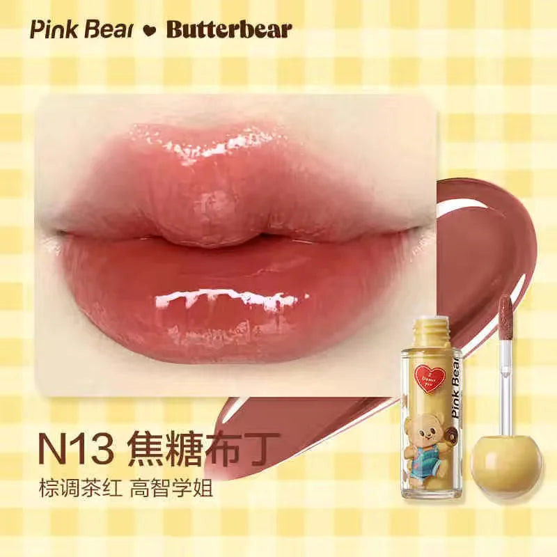 PINKBEAR Butter Bear Velvet Lip Mud & Mirror Lip Glaze Lip Gloss PRIMED N13 China Mainland